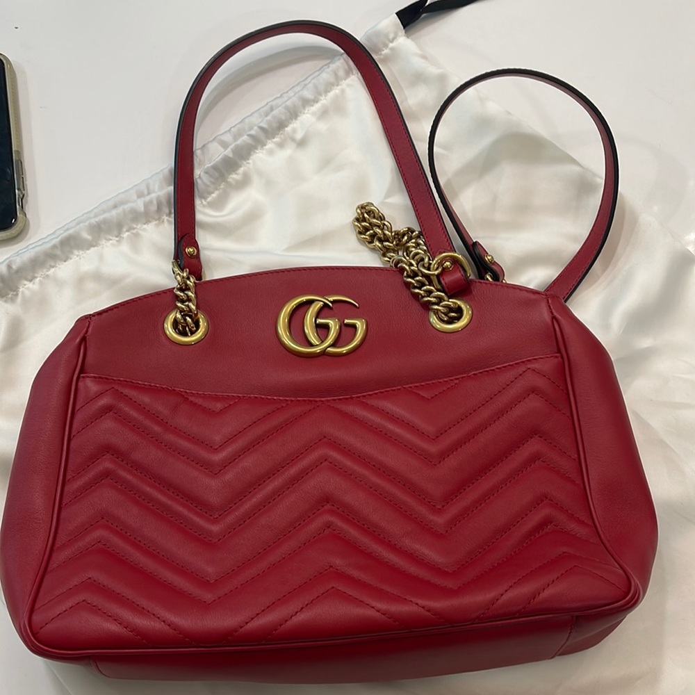 Red Gucci Marmont Purse